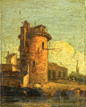 ₴ Картина городской пейзаж художника от 181 грн.: Каприччио с башней