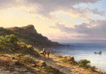 ₴ Репродукция картины пейзаж от 170 грн.: Средиземноморский пейзаж с фигурами