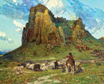 ₴ Репродукция пейзаж от 253 грн.: Где навахо пасут свое стадо