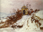 ₴ Репродукция пейзаж от 241 грн.: Часовня в снегу, сцена в Планкенберг