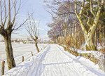 Купить картину пейзаж от 189 грн: Зимняя сцена, яркий солнечный свет