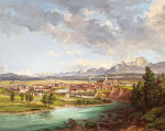 ₴ Репродукция пейзаж от 253 грн.: Вид Филлаха с запада от Миттагскогель
