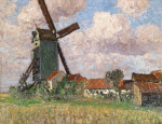 ₴ Репродукция пейзаж от 317 грн.: Мельница и деревня в Бельгии