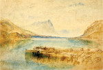 ₴ Репродукция пейзаж от 293 грн.: Швейцария, озеро Тун, смотря в направлении Ниссен и Штокхорн