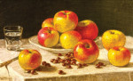 Натюрморт: Яблоки на столе