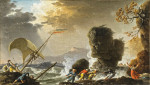 ₴ Картина морской пейзаж художника от 1147 грн.: Сцена спасения