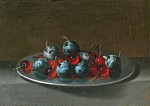 Купить натюрморт известного художника от 189 грн.: Тарелка с сливами и вишнями