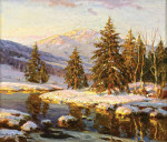 ₴ Картина пейзаж художника от 265 грн.: Зимний пейзаж