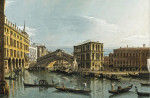 ₴ Репродукция городской пейзаж от 211 грн.: Вид на Большой канал с моста Риальто, вид с севера
