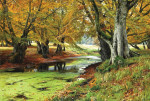 ₴ Репродукция пейзаж от 235 грн.: Осень в оленьем саду