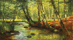 ₴ Репродукция пейзаж от 187 грн.: Река в лесу Мосгор