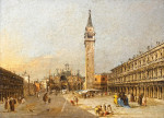 ₴ Картина городской пейзаж известного художника от 175 грн.: Венеция, вид на площадь Сан-Марко