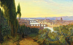 ₴ Репродукция пейзаж от 205 грн.: Вид на Флоренцию от виллы Сан-Фирензе, около Сан Миниато