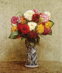 ₴ Репродукція натюрморт від 299 грн.: Букет квітів у китайській вазі