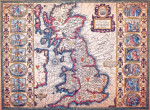 Древние карты: Карта Саксонской гептарки из Театра Империи Великобритании