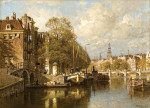 ₴ Картина городской пейзаж художника от 175 грн.: Вид на Амстел