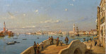 ₴ Репродукция городской пейзаж от 175 грн.: Вид на лагуну, Венеция