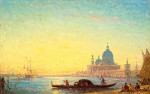 ₴ Репродукция городской пейзаж от 269 грн.: Венеция, Санта-Мария-Делла-Салюте и таможня