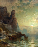 ⚓Репродукция морской пейзаж от 312 грн.: Крепость в Амальфи