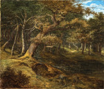 ₴ Репродукция пейзаж от 265 грн.: Охота на зайца в буковом лесу