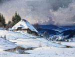 Пейзаж: Штормовая погода в Шварцвальде зимой