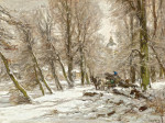 ₴ Репродукция пейзаж от 241 грн.: Зимний пейзаж на фоне Хейс-тен-Бос, Гаага