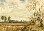 ₴ Репродукция пейзаж от 229 грн.: Луга с дальним видом Оксфорда