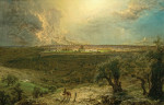 ₴ Репродукция пейзаж от 310 грн.: Иерусалим от Масличной горы