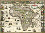 ₴ Старинная географическая карта высокого разрешения от 202 грн.: Африка