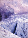 Пейзаж: Трещины на леднике дю Жеан, горный массив Монблана