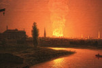 ₴ Репродукция пейзаж от 285 грн.: Старый театр Друри-Лейн в огне 1809 года