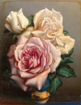 ₴ Репродукция натюрморт от 198 грн.: Свежие розы