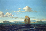 ₴ Купить картину море художника от 170 грн.: Бригантина входящая в Дарданеллы