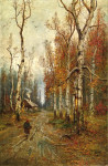 ₴ Репродукция пейзаж от 221грн.: Дорога в лес
