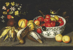 ₴ Репродукция натюрморт от 223 грн.: Цветы, птицы и фрукты