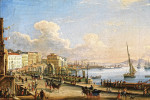 ₴ Картина городской пейзаж художника от 166 грн.: Неаполь из Сент-Люсия
