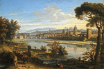 ₴ Репродукция городской пейзаж от 319 грн.: Вид Венеции из Касцины