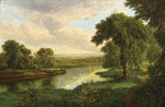 ₴ Репродукция пейзаж от 211 грн.: Река Гудзон