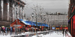 ₴ Репродукция городской пейзаж от 222 грн.: Париж, цветочный рынок
