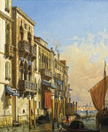 ₴ Репродукция городской пейзаж от 312 грн.: Дворец Контарини-Фазан, Венеция