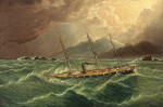 Купить картину морской пейзаж: Группа кораблей в шторме возле Огненной Земли