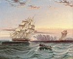 ⚓Репродукция морской пейзаж от 372 грн.: Американский фрегат и капер