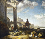 ₴ Картина бытового жанра художника от 214 грн.: Перед стенами Рима