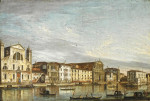 ₴ Репродукция городской пейзаж от 217 грн.: Венеция, вид Большой канал с церковью Санта Лючия и Скальци