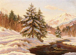 Купить картину пейзаж: Шамони зимой