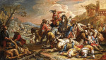 ₴ Картина батального жанра художника от 147 грн.: Сцена битвы