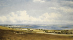 ₴ Репродукция пейзаж от 238 грн.: Вид острова Хайлинг, вид с юга, шпиль кафедрального собора в отдалении