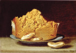 ₴ Картина натюрморт художника от 189 грн.: Сыр с тремя крекерами