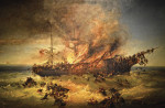 ₴ Купить картину море художника от 161 грн.: Кораблекрушение эмигрантского корабля