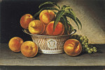 ₴ Репродукция натюрморт от 285 грн.: Натюрморт с персиками
